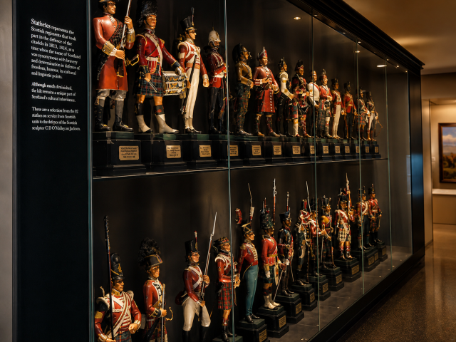 Exhibition of soldier figures from 1813